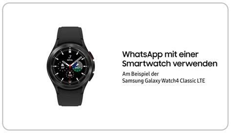 WhatsApp mit einer Smartwatch verwenden: Galaxy Watch 4.